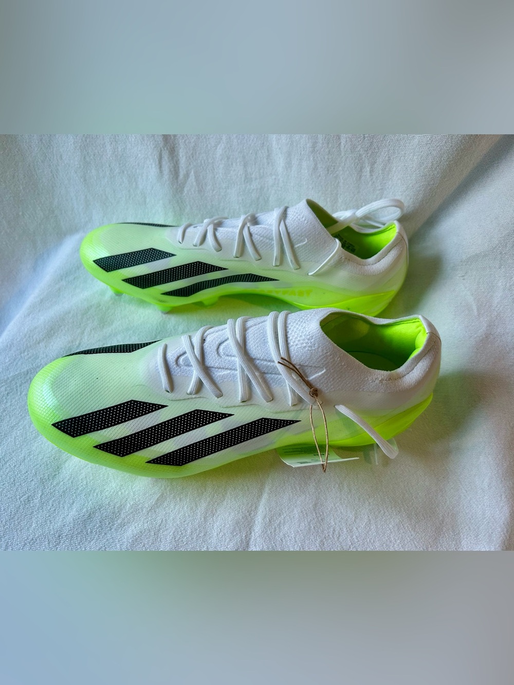 Adidas X Crazyfast.1 SG Soccer Cleats White Green IE6626 Mens 8.5 W 9.5 NWT